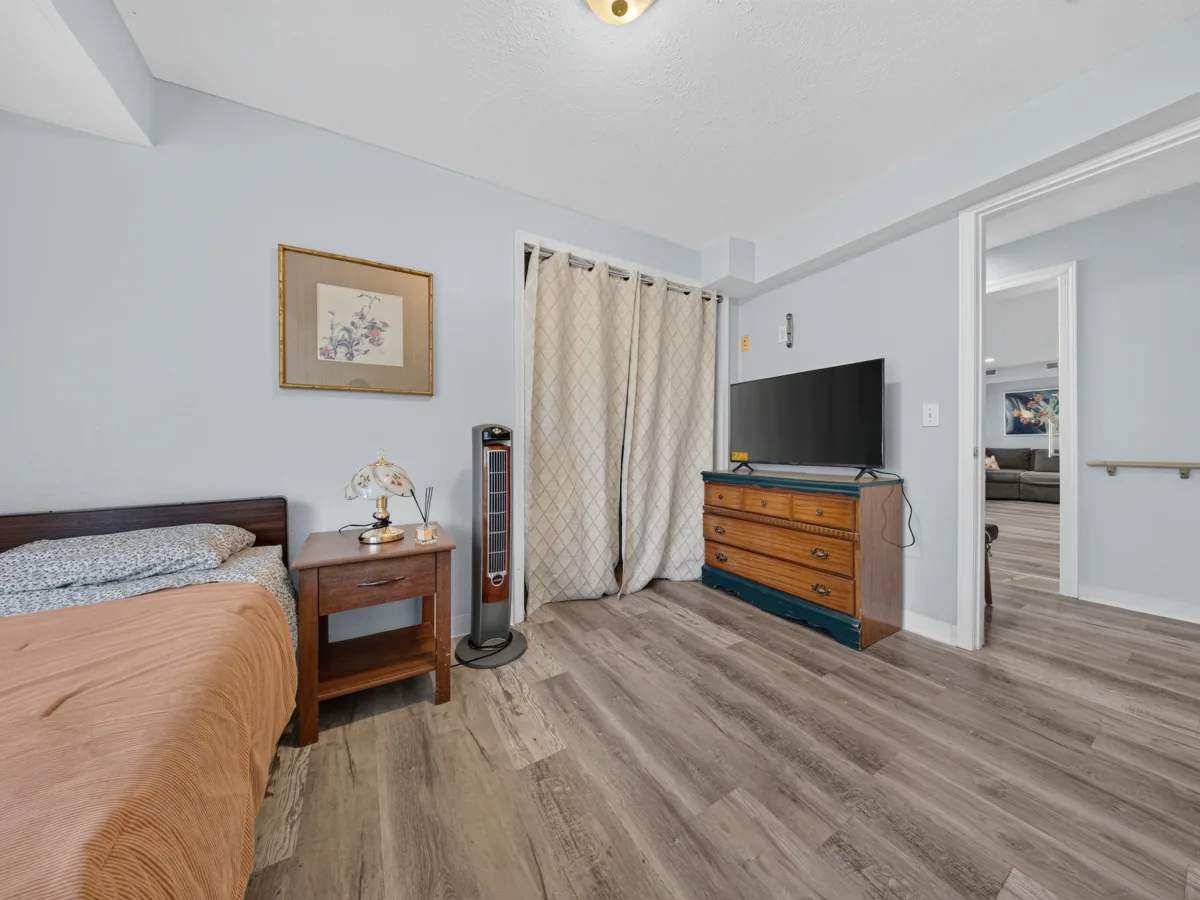 Private resident bedroom with personal TV at A Care Of Joy
