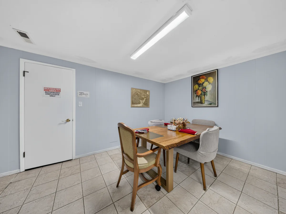 Dining room at A Care Of Joy adult family home used by respite care guests
